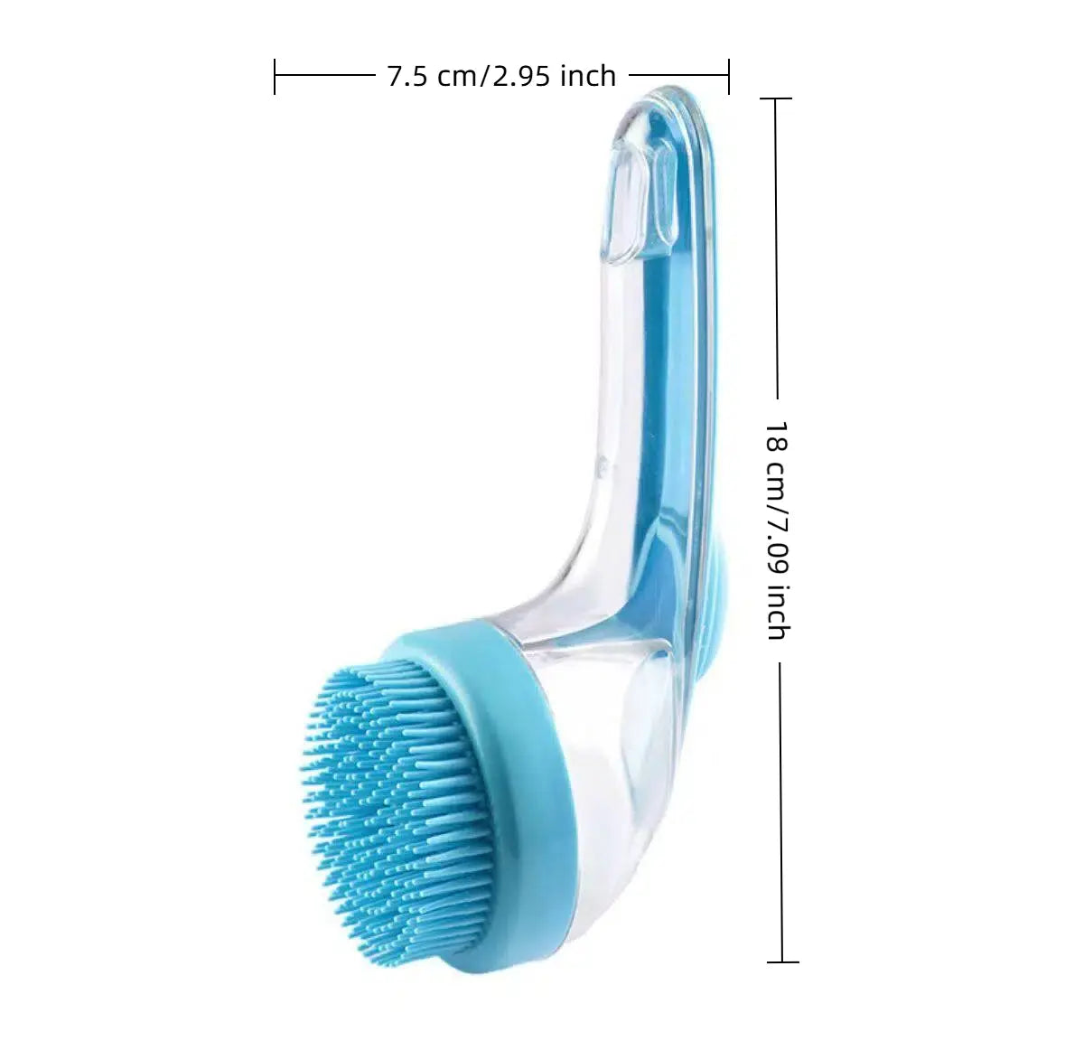 PawSpa 2-in-1 Pet Bath Brush with Shampoo Dispenser - Gentle Grooming for Dogs and Cats