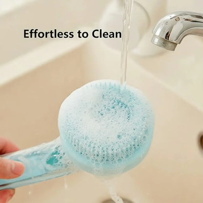 PawSpa 2-in-1 Pet Bath Brush with Shampoo Dispenser - Gentle Grooming for Dogs and Cats